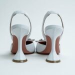 Amina Muaddi Begum 95 Nappa Slingback Heels