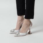 Amina Muaddi Begum 95 Nappa Slingback Heels