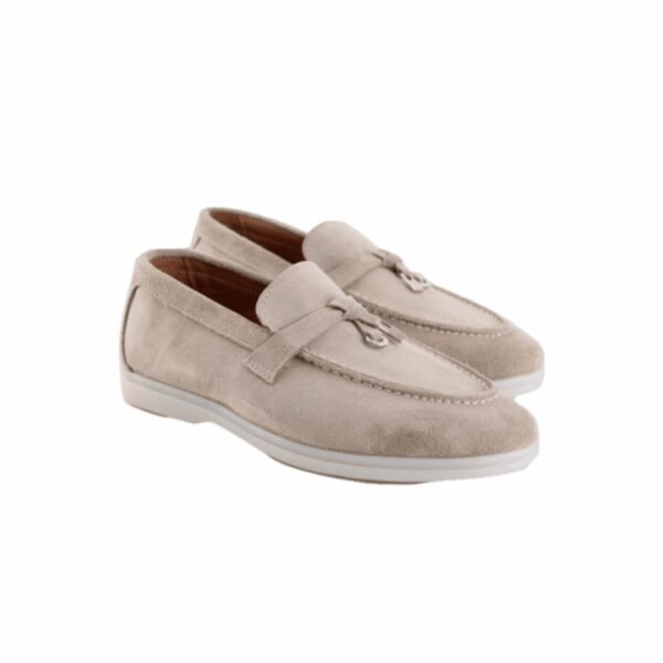 Loro Piana Summer Charms Walk Suede Loafers