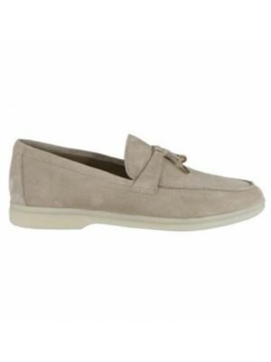 Loro Piana Summer Charms Walk Suede Loafers