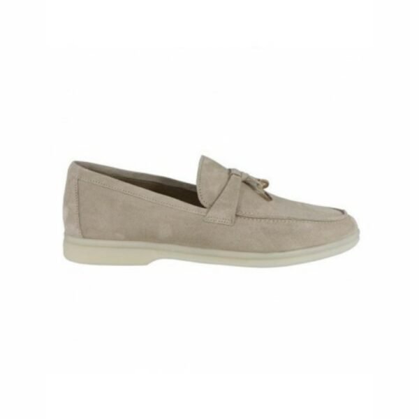 Loro Piana Summer Charms Walk Suede Loafers