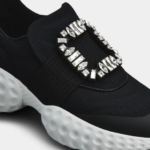 Roger Vivier Viv' Run Light Strass Buckle Sneakers in Fabrics