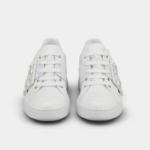 Roger Vivier Viv' Skate Strass Buckle Sneakers in Soft Leather