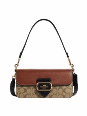Coach Morgan Shoulder Bag In Colorblock Signature
