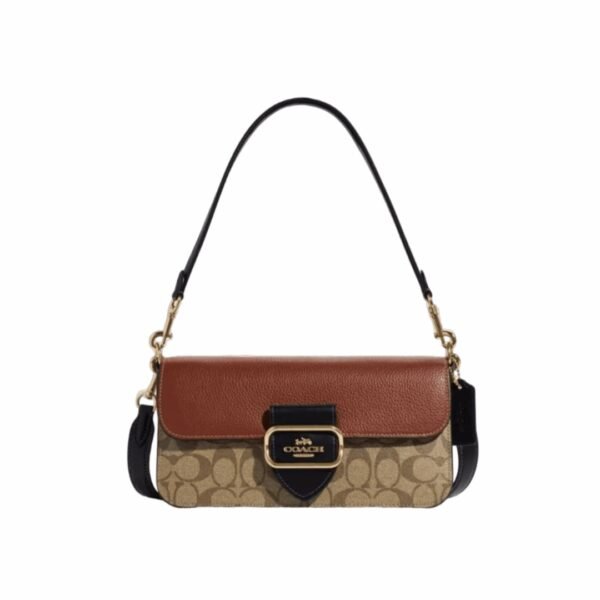 Coach Morgan Shoulder Bag In Colorblock Signature