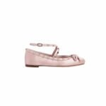 Valentino Rockstud Satin Ballerinas