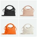Bottega Veneta Mini Hop Intrecciato Calfskin Leather