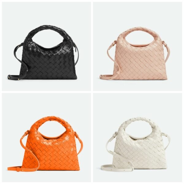 Bottega Veneta Mini Hop Intrecciato Calfskin Leather