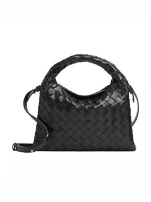 Bottega Veneta Mini Hop Intrecciato Calfskin Leather