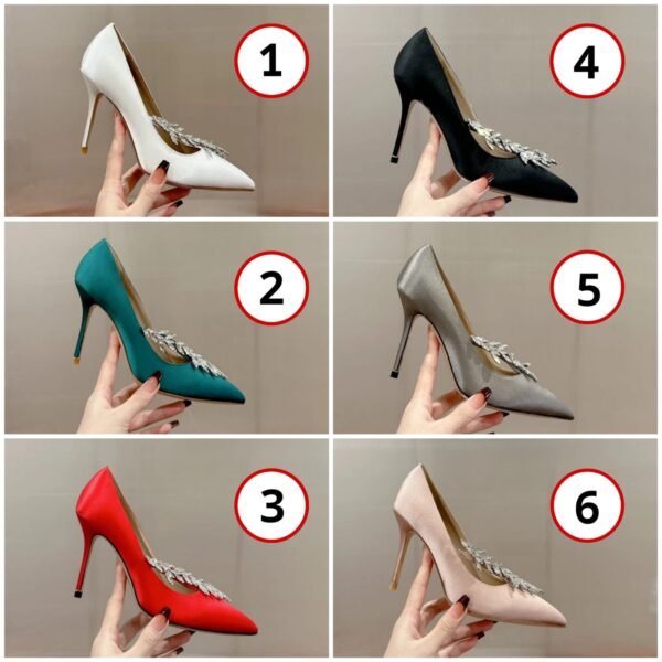 Manolo Blahnik Nadira Satin Pumps