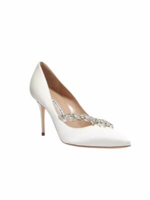 Manolo Blahnik Nadira Satin Pumps