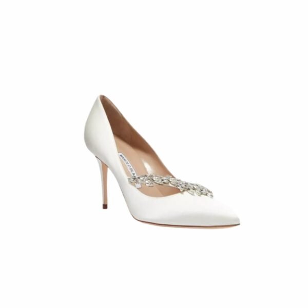 Manolo Blahnik Nadira Satin Pumps