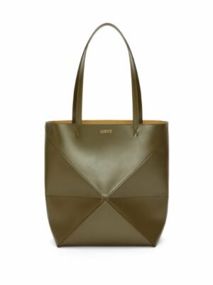 Loewe Medium Puzzle Fold Tote In Shinny