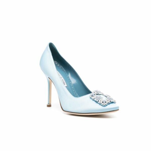 Manolo Blahnik Hangisi 105mm Satin Pumps