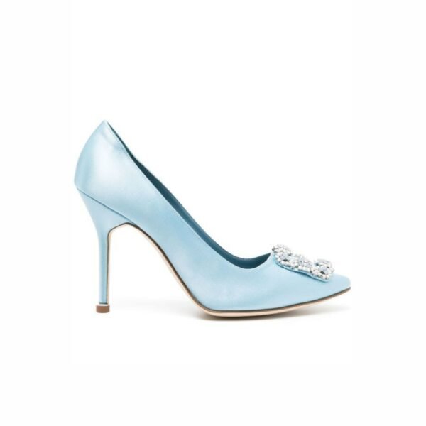 Manolo Blahnik Hangisi 105mm Satin Pumps