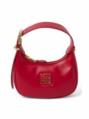 Miu Miu Leather Hobo Shoulder Bag