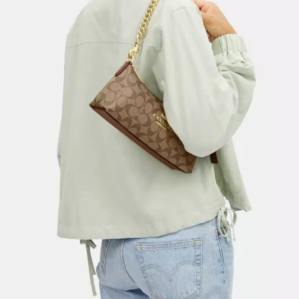 Coach Charlotte Shoulder Bag In Signature Canvas
