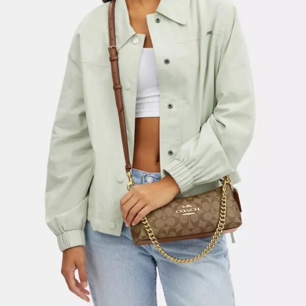 Coach Charlotte Shoulder Bag In Signature Canvas