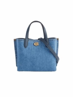Coach Willow 24 Denim Tote