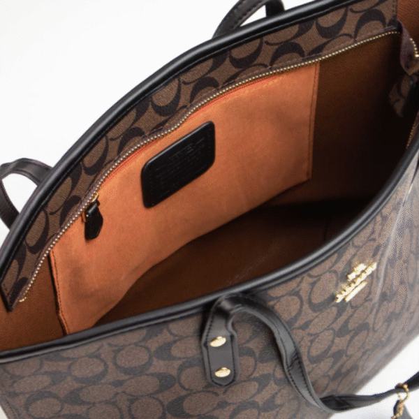 Coach Zip Town Tote Signature Canvas