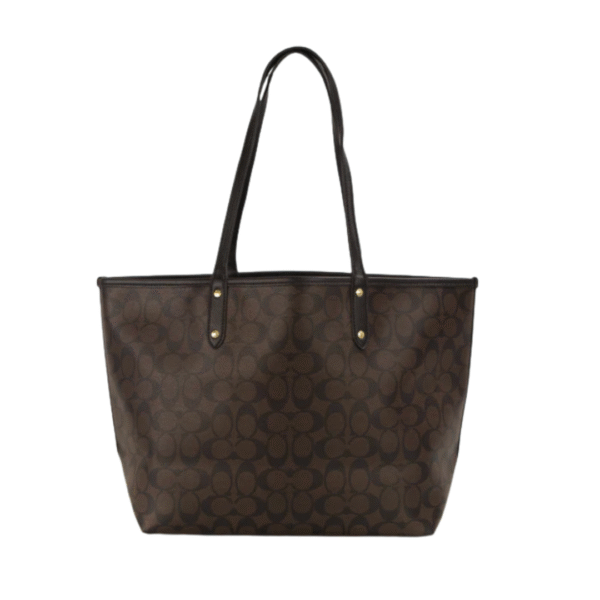 Coach Zip Town Tote Signature Canvas