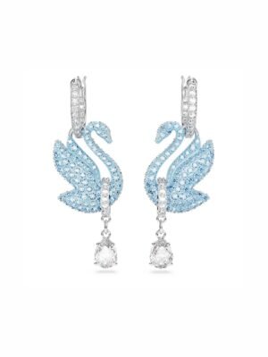 Swarovski Swan Drop Earrings