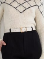 Yves Saint Laurent Monogram Buckled Belt