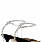 Saeda Suede Heels With Crystals