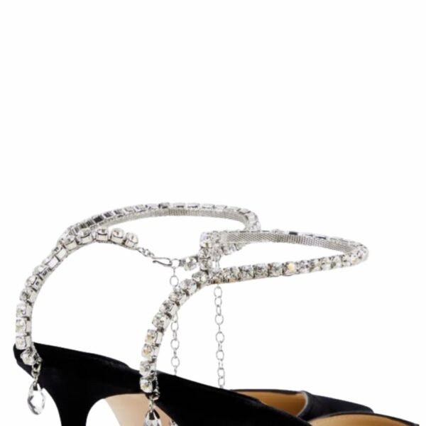 Saeda Suede Heels With Crystals