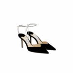 Saeda Suede Heels With Crystals