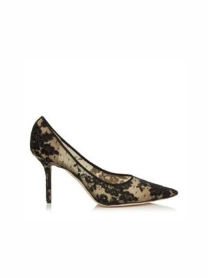 Romy 85 Heels Lace Pump With Flower Pattern