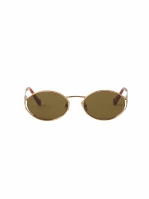 Miu Miu MU 52YS Logo Oval Sunglasses