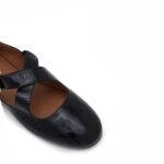 Alaia Criss Cross Patent Leather Ballerina Flat