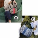 Kate Spade Flower Jacquard Stripe Penny Small Hobo Bag