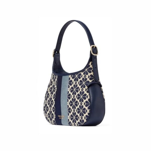 Kate Spade Flower Jacquard Stripe Penny Small Hobo Bag