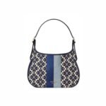 Kate Spade Flower Jacquard Stripe Penny Small Hobo Bag