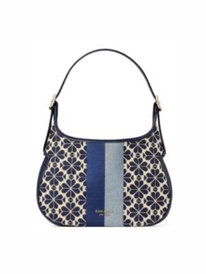 Kate Spade Flower Jacquard Stripe Penny Small Hobo Bag