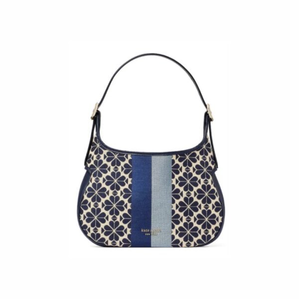 Kate Spade Flower Jacquard Stripe Penny Small Hobo Bag