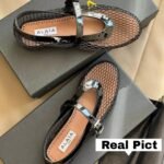 Alaia Ballet Flats In Fishnet