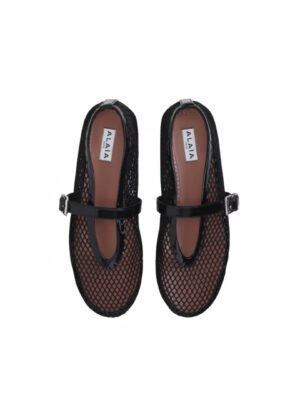 Alaia Ballet Flats In Fishnet