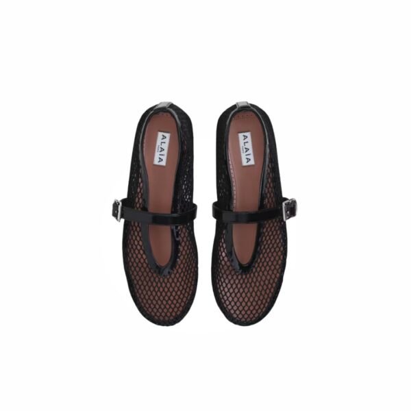 Alaia Ballet Flats In Fishnet