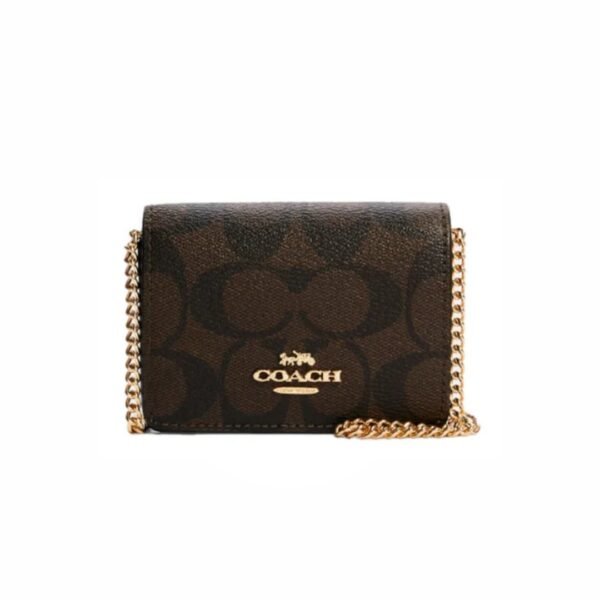Coach Mini Wallet On Chain Flap