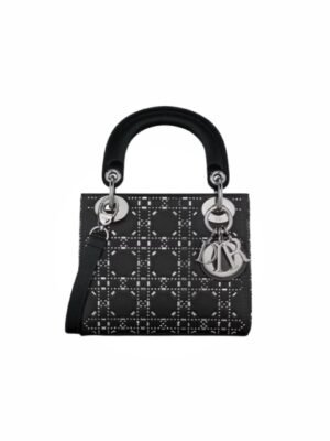 Christian Dior Mini Lady Dior Bag Cannage Satin