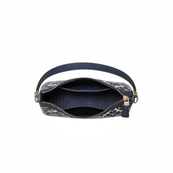 Kate Spade Spade Flower Jacquard Stripe Sam Small Convertible Shoulder Bag Blue Multicolor