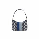 Kate Spade Spade Flower Jacquard Stripe Sam Small Convertible Shoulder Bag Blue Multicolor