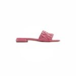 Miu Miu Matelasse leather slide sandals