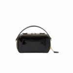 Miu Miu Leather and Patent Leather Shoulder Bag