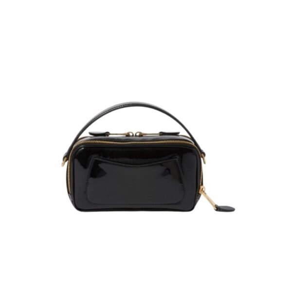 Miu Miu Leather and Patent Leather Shoulder Bag