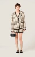 Miu Miu Leather and Patent Leather Shoulder Bag