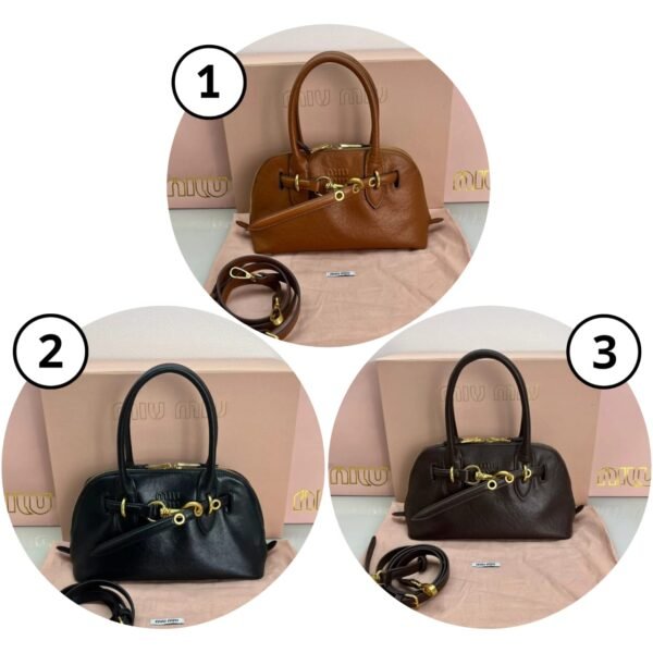 Miu Miu Aventure Leather Tote Bag